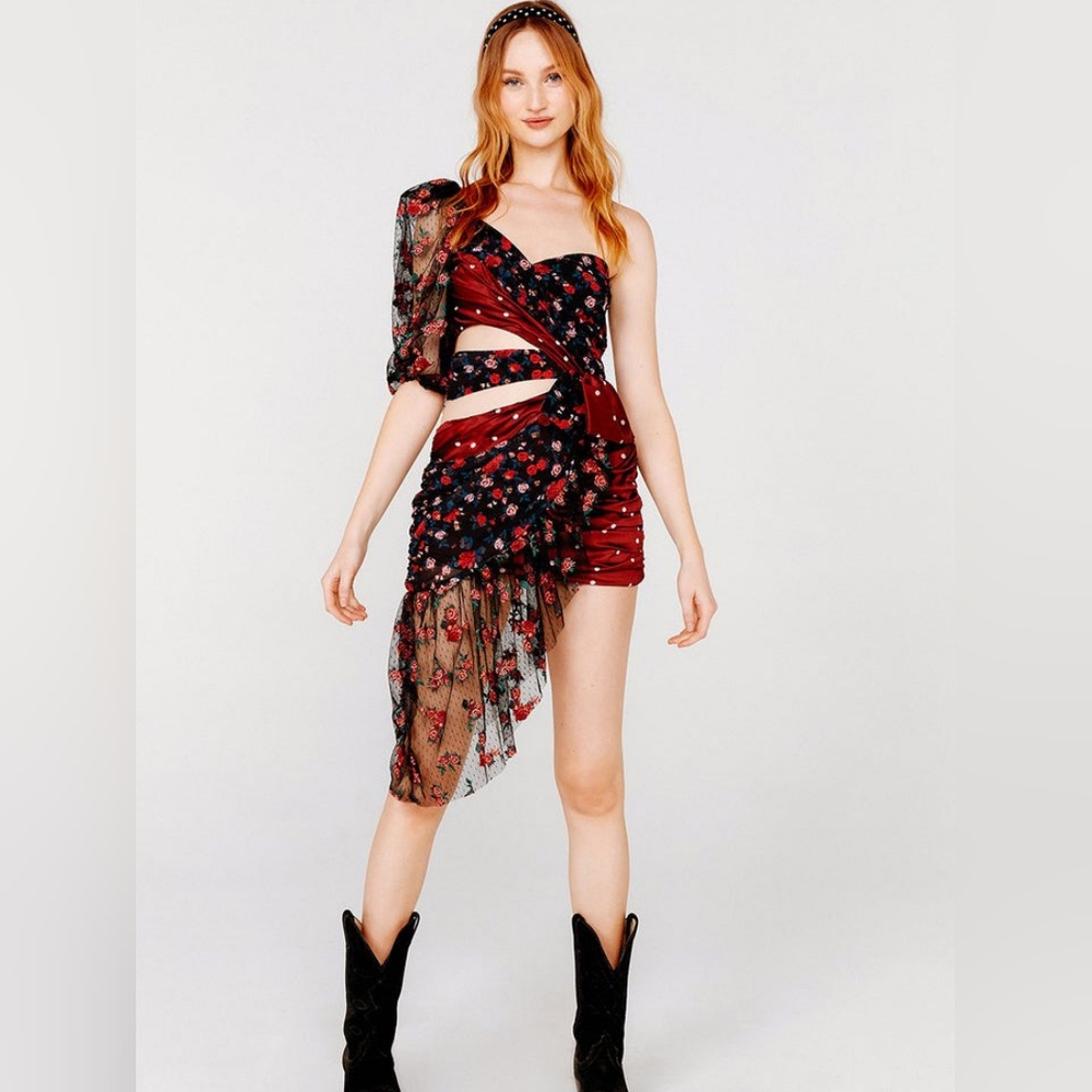 Cascade mini dress